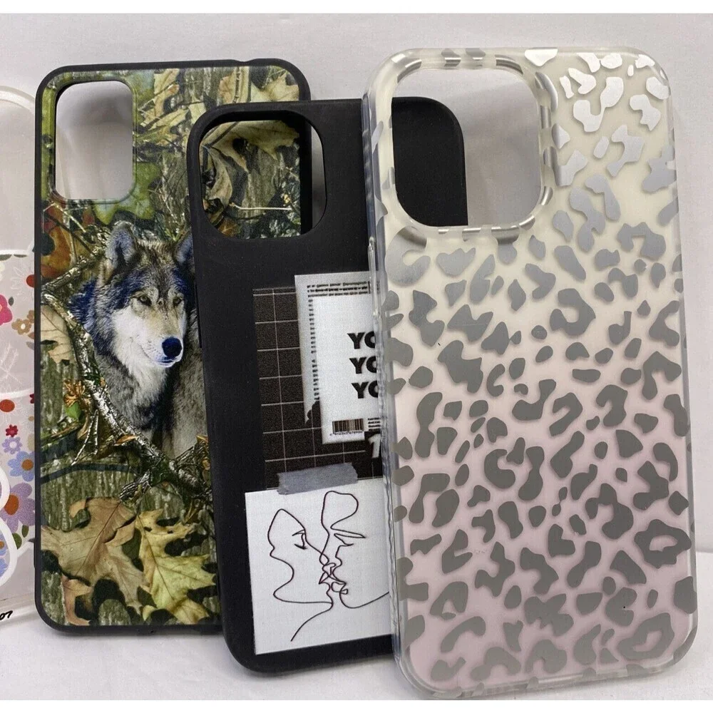 WHOLESALE Lot of 7 Cell Phone Cases Apple and Android Unlabled
